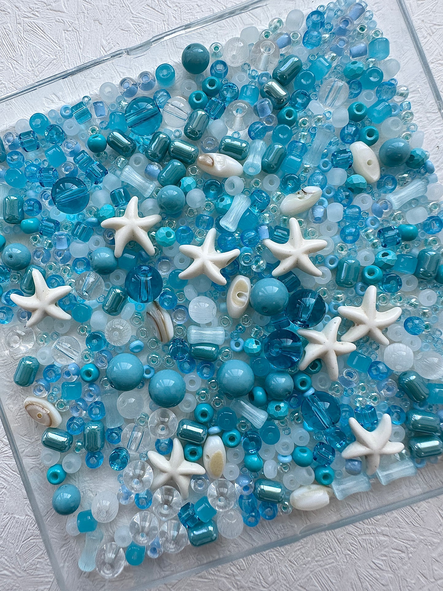 Mixed bead soup 50g/Ocean blue