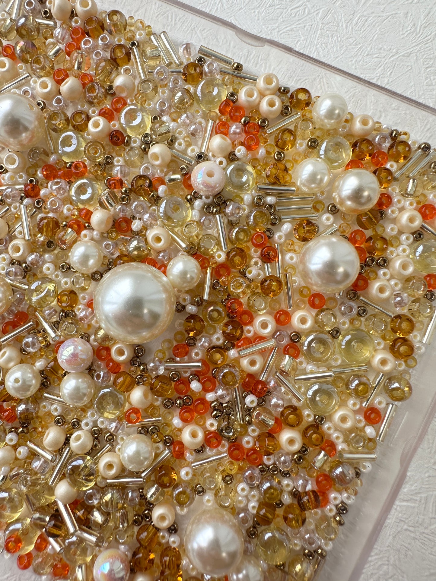 Beads mixes 50g | Golden glass beads