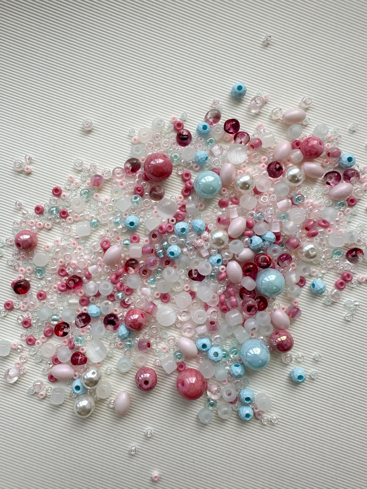 Mixed Beads Soup 50g / Pink and Light Blue