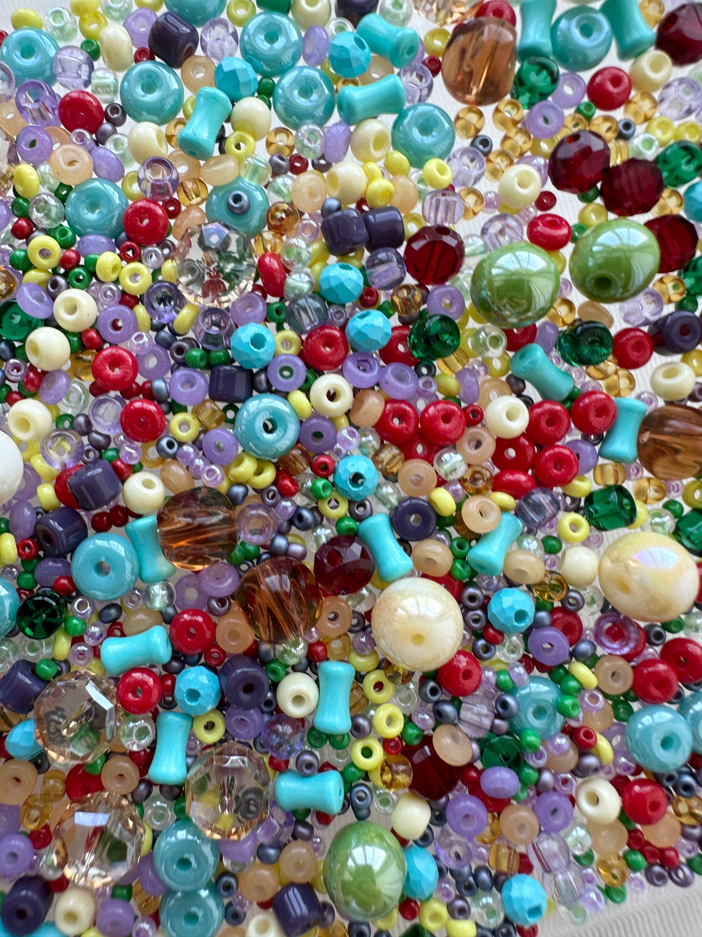 Mixed Beads 50g/rainbow colours