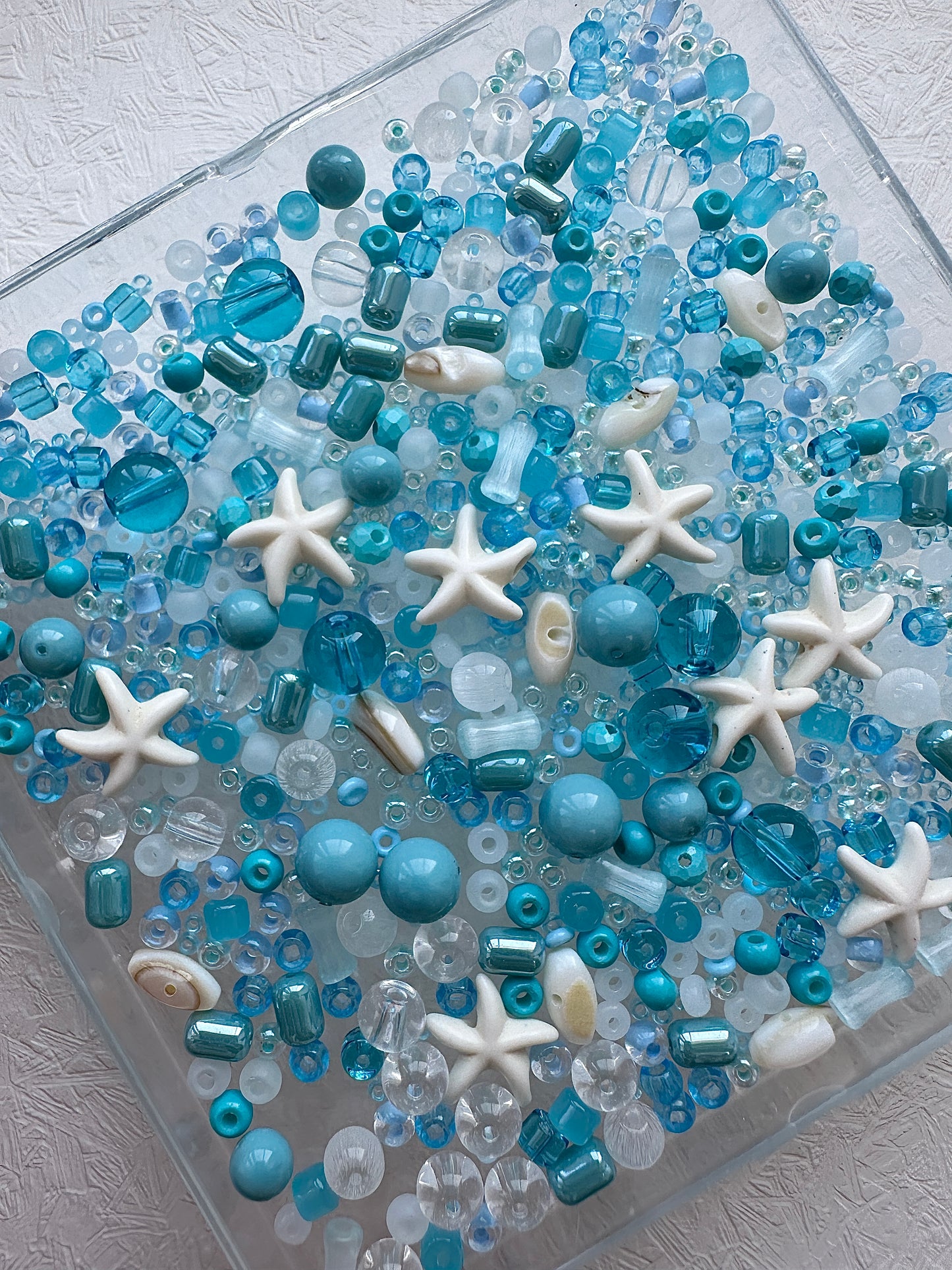 Mixed bead soup 50g/Ocean blue