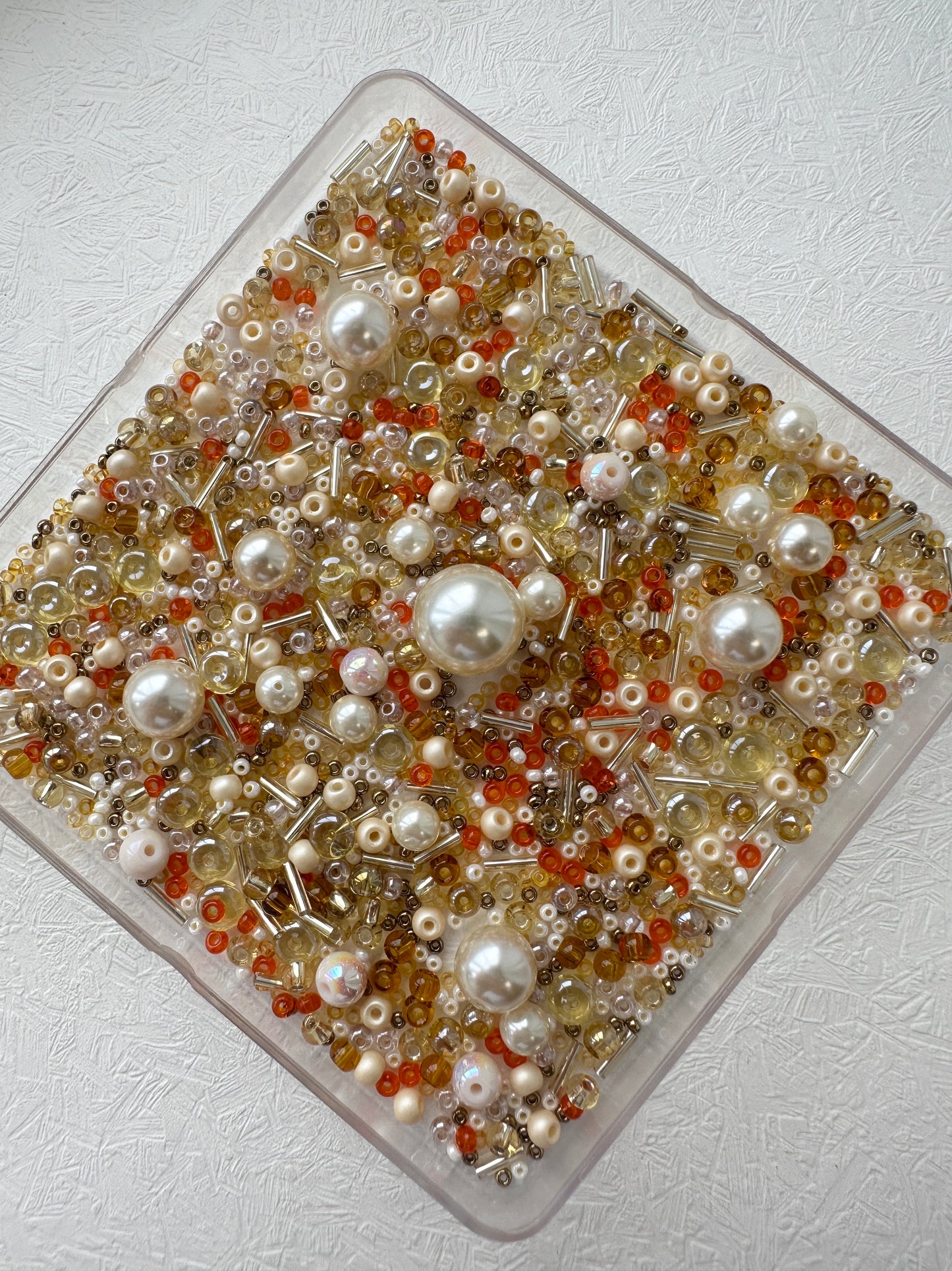Beads mixes 50g | Golden glass beads