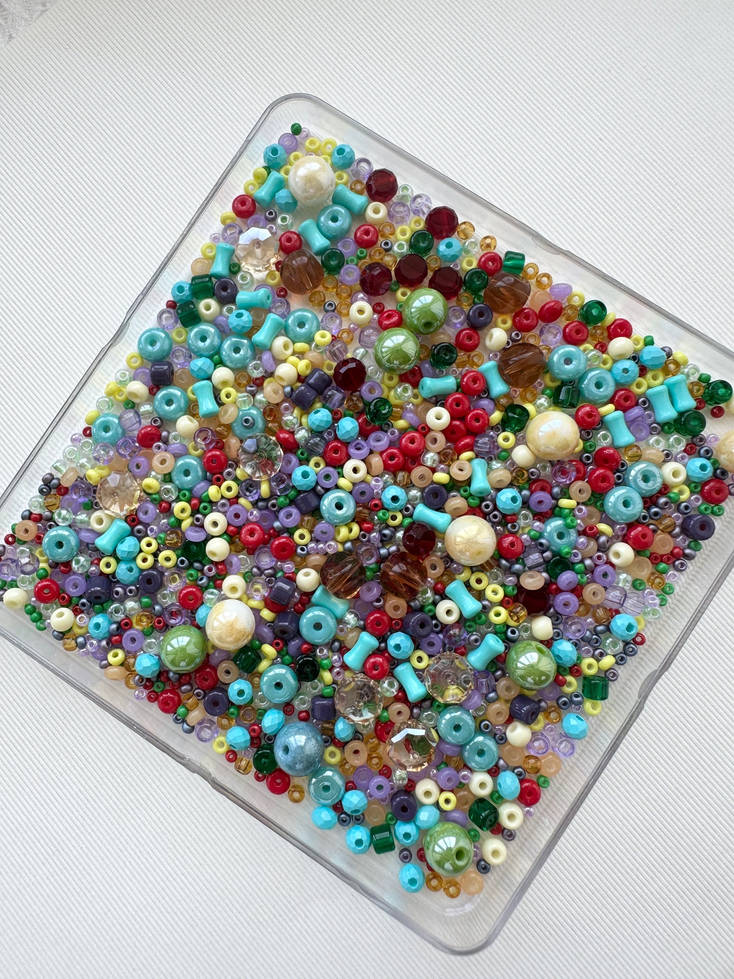 Mixed Beads 50g/rainbow colours