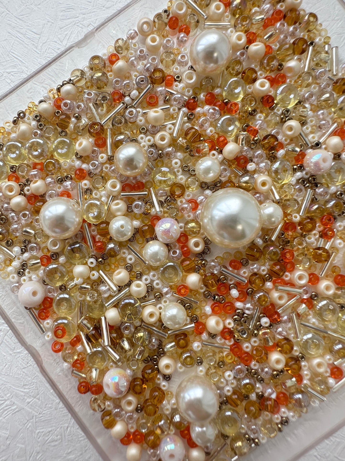 Beads mixes 50g | Golden glass beads