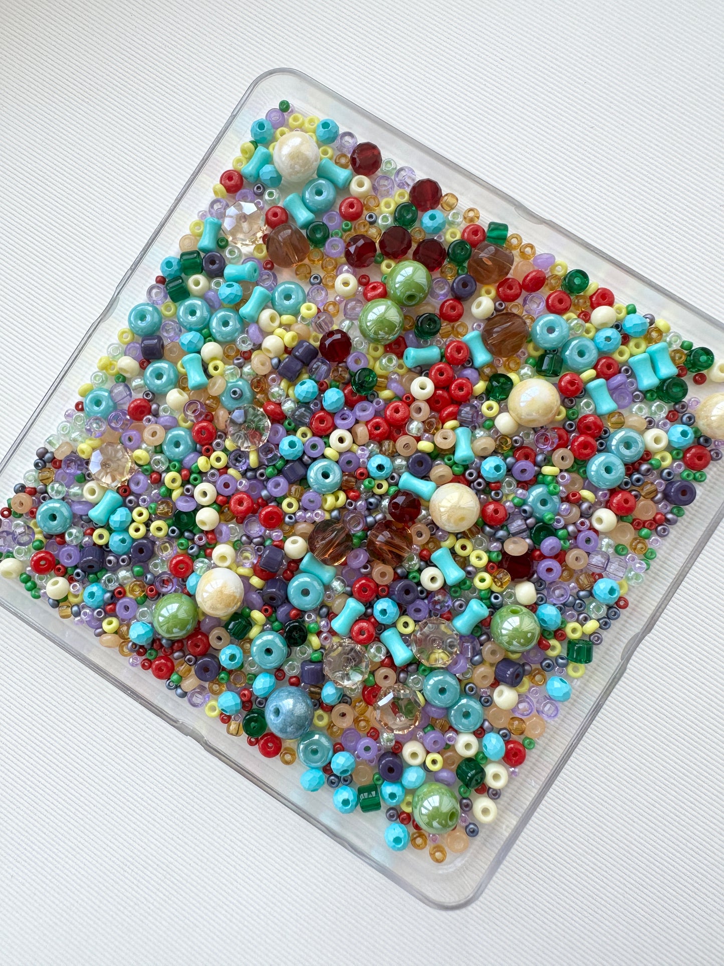 Mixed Beads 50g/rainbow colours