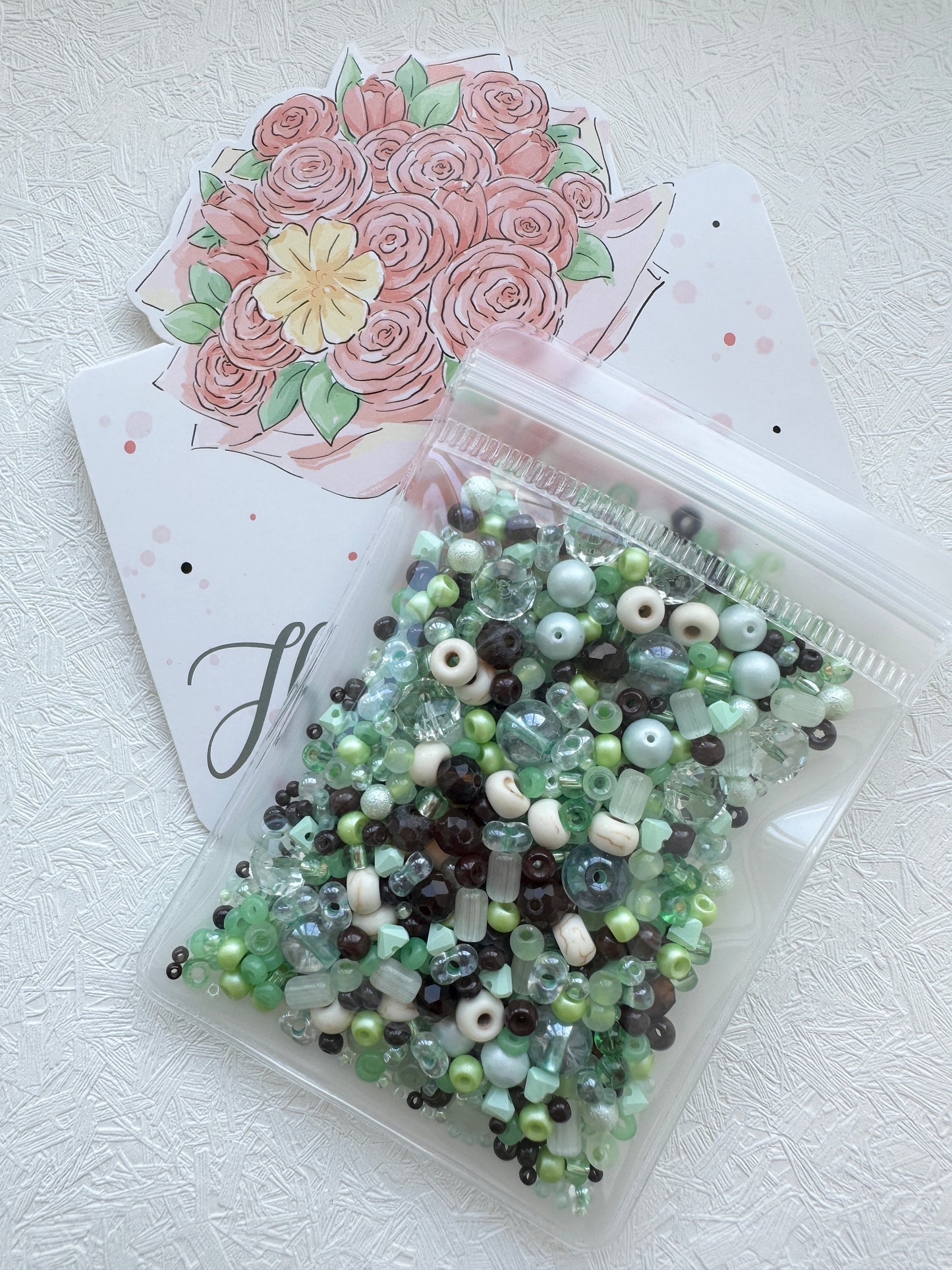 Mixed bead 50g/beads soup/mint and chocolate