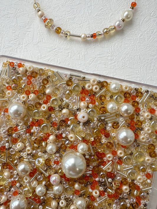 Beads mixes 50g | Golden glass beads