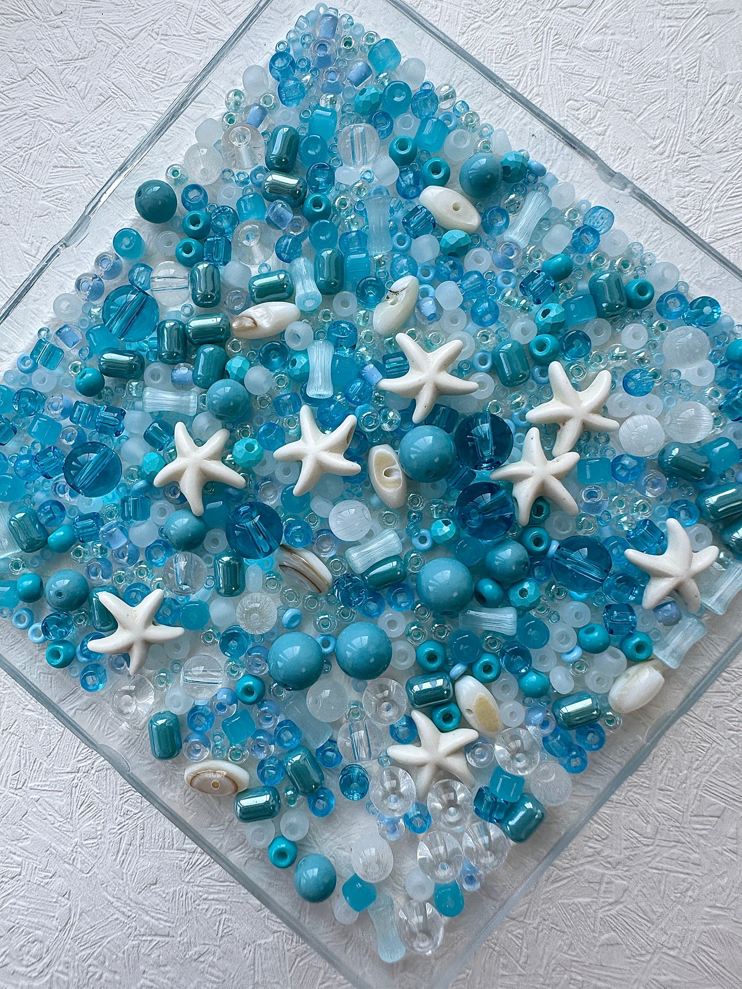 Mixed bead soup 50g/Ocean blue