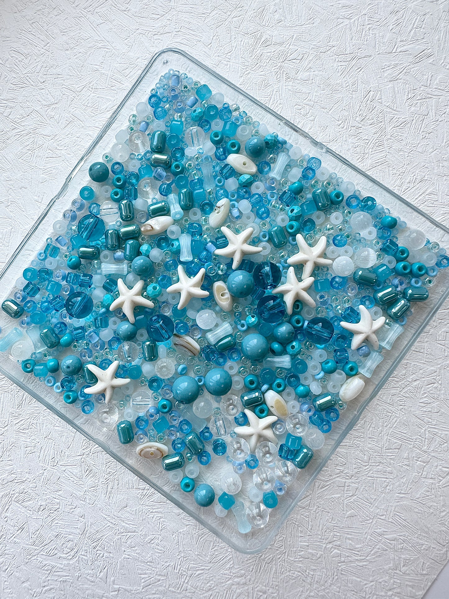 Mixed bead soup 50g/Ocean blue