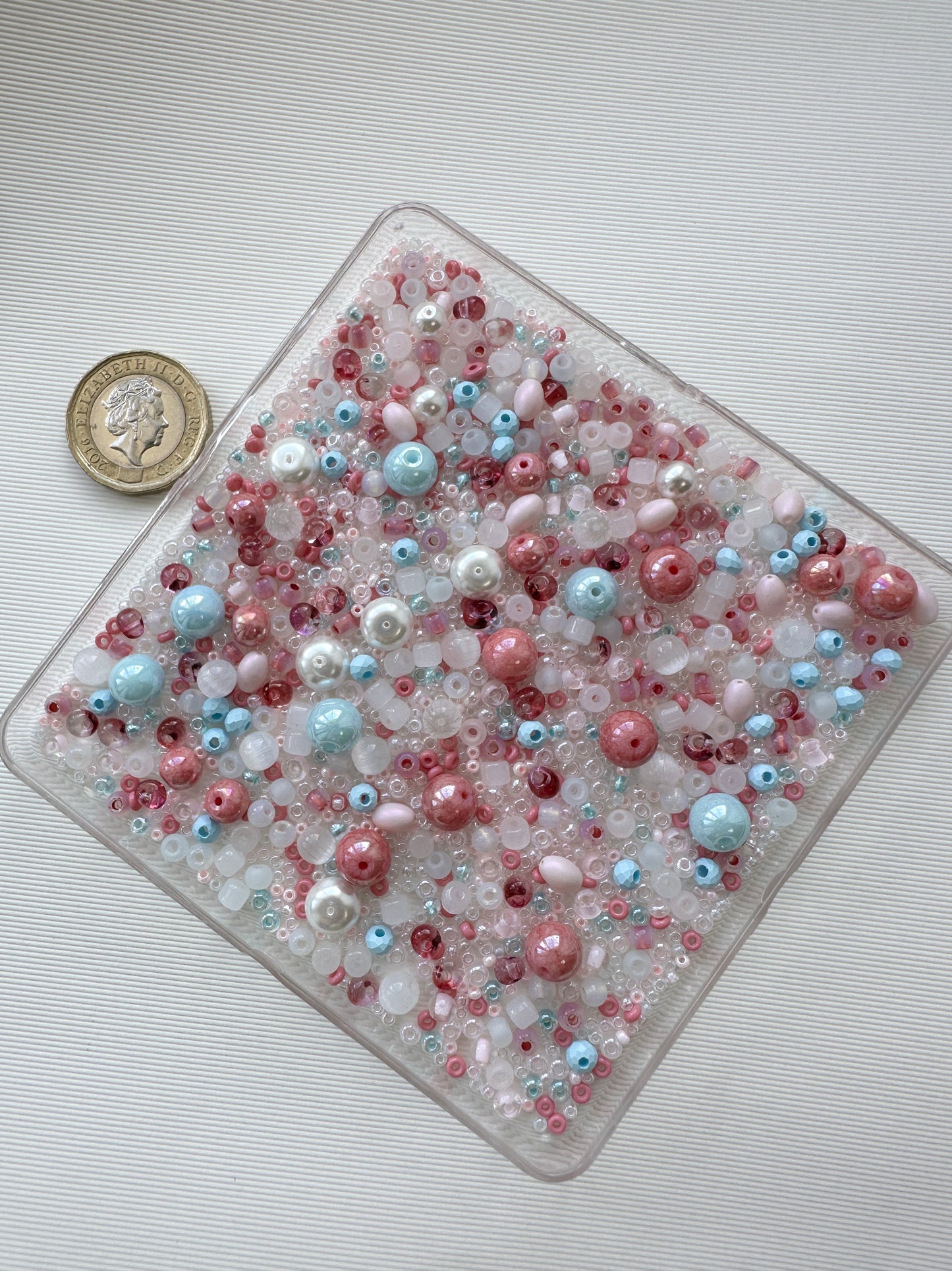 Mixed Beads Soup 50g / Pink and Light Blue