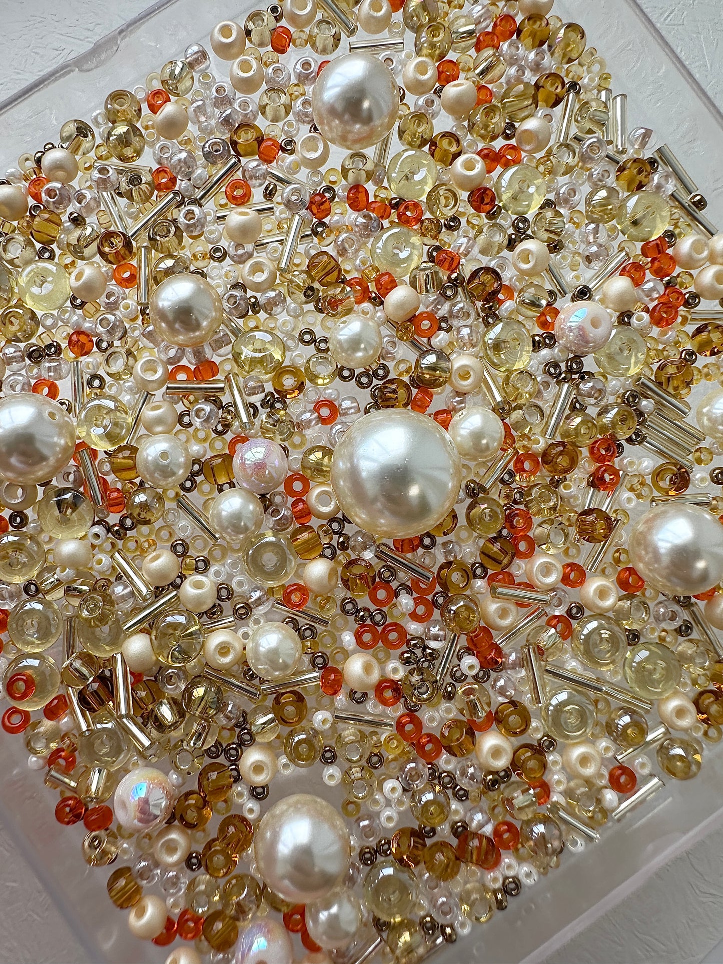 Beads mixes 50g | Golden glass beads