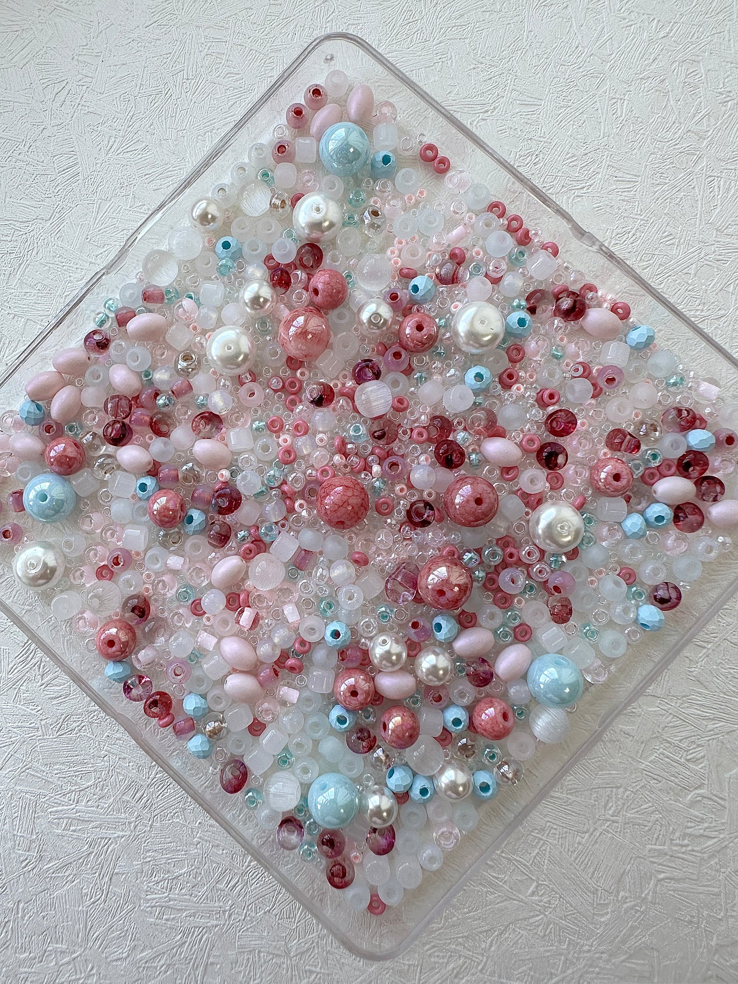 Mixed Beads Soup 50g / Pink and Light Blue