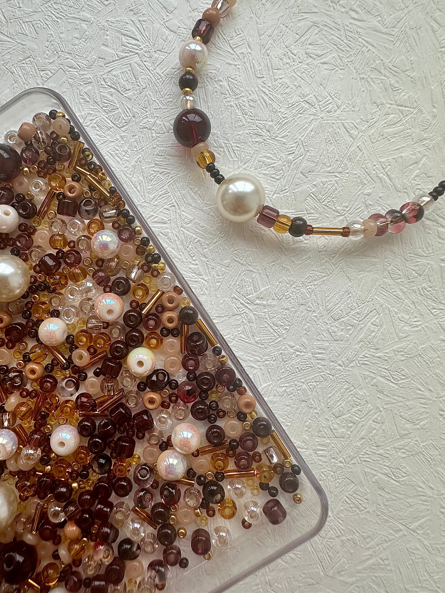 Beads Mixes 50g - Brown and Golden