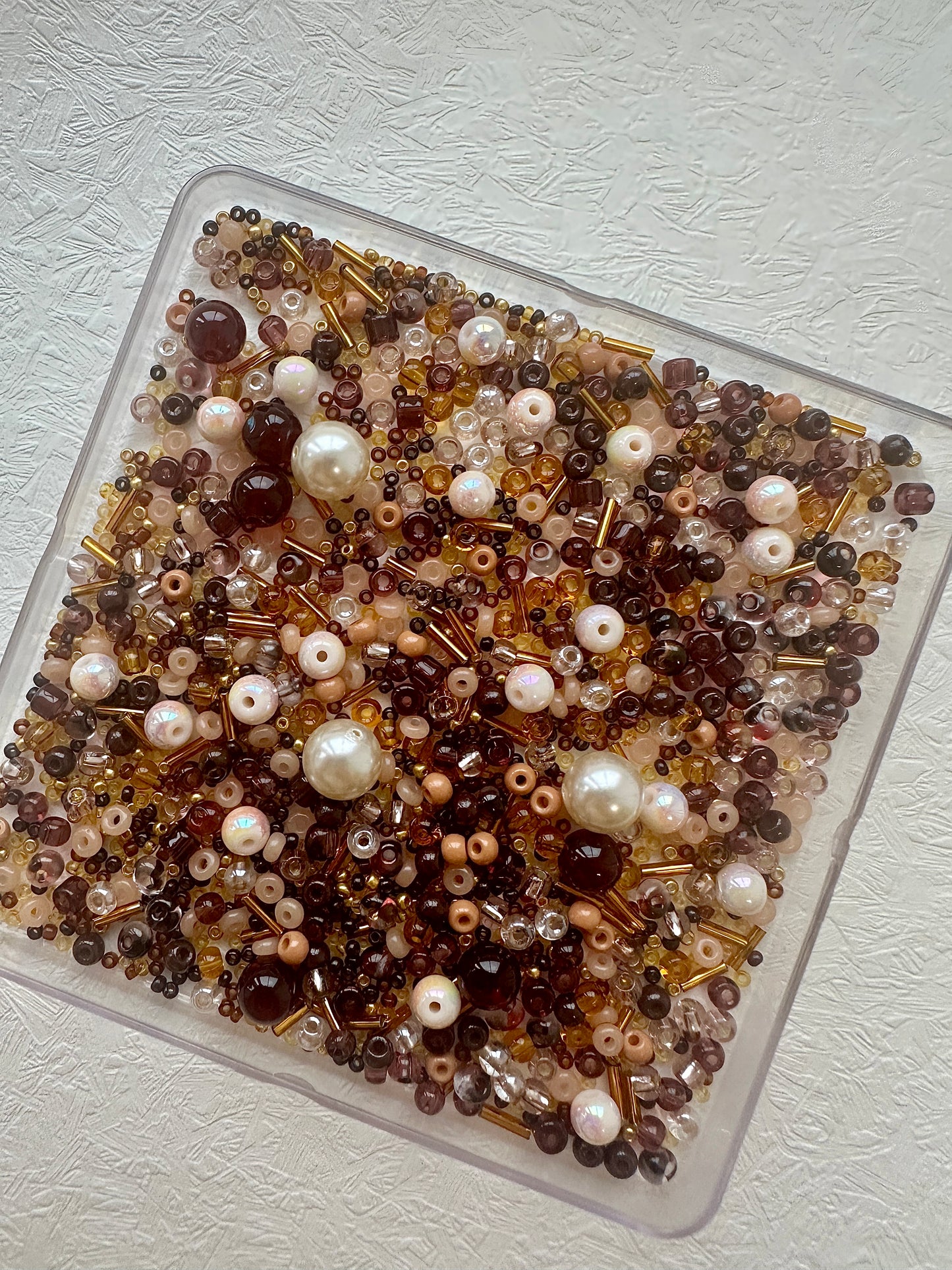Beads Mixes 50g - Brown and Golden